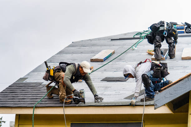 Professional Roofing technician working in Newry, PA